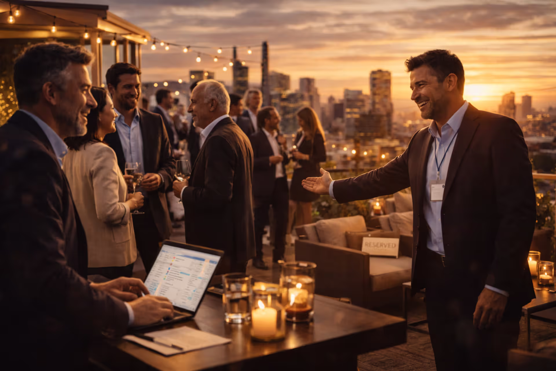 Curated rooms. Real decision-makers. Real momentum.